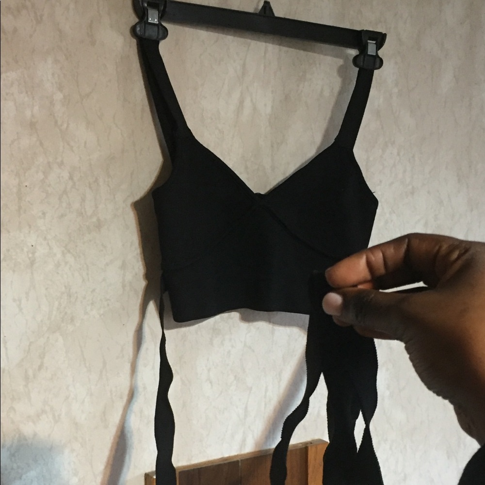 Zara strappy wrap crop top - Picture 2 of 3